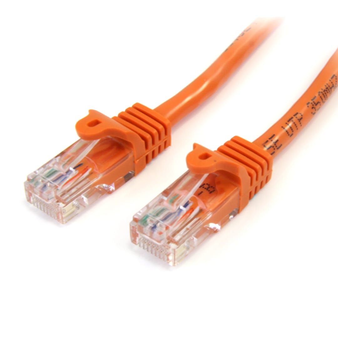 6 Ft Orange Cat 5E Cross Patch Cable