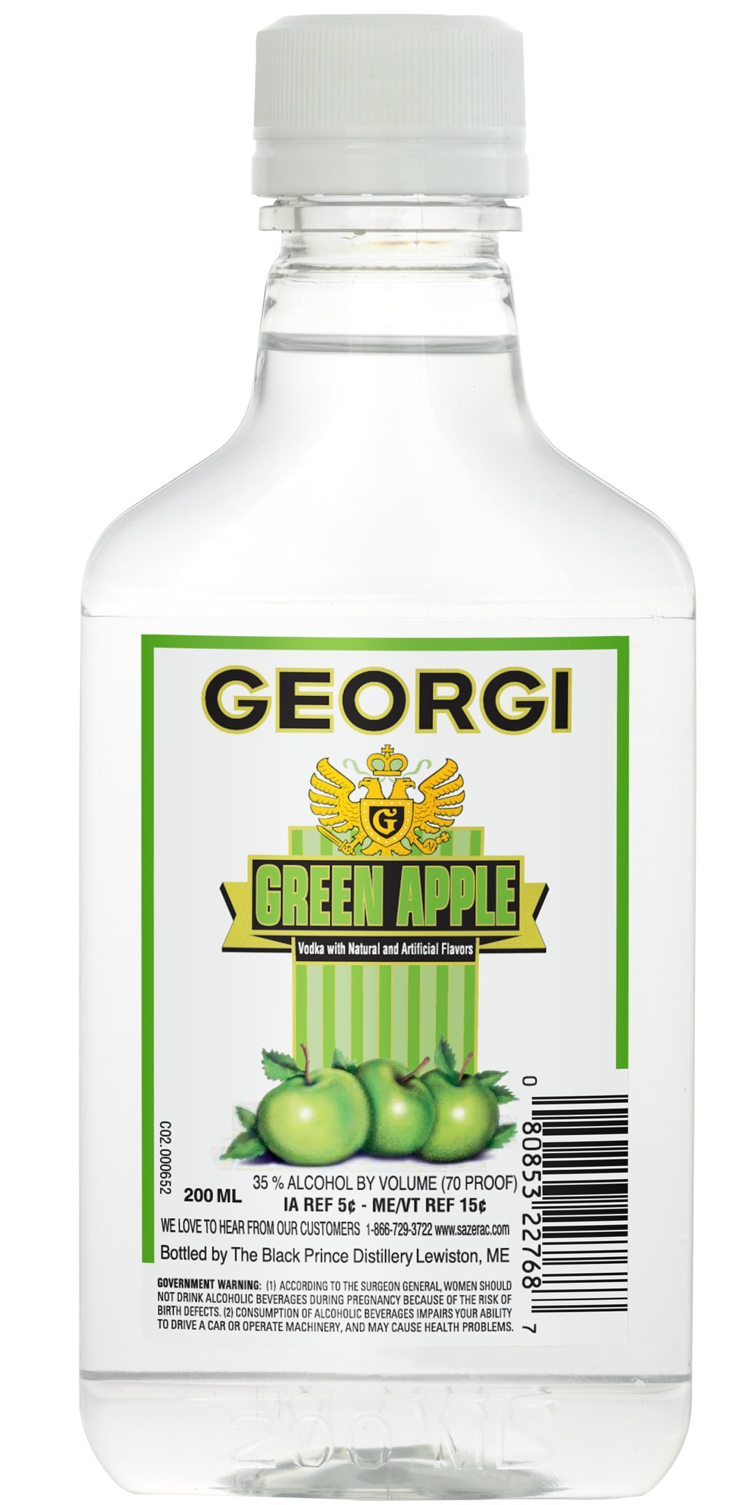 Georgi Green Apple Vodka 200ml 70 Proof