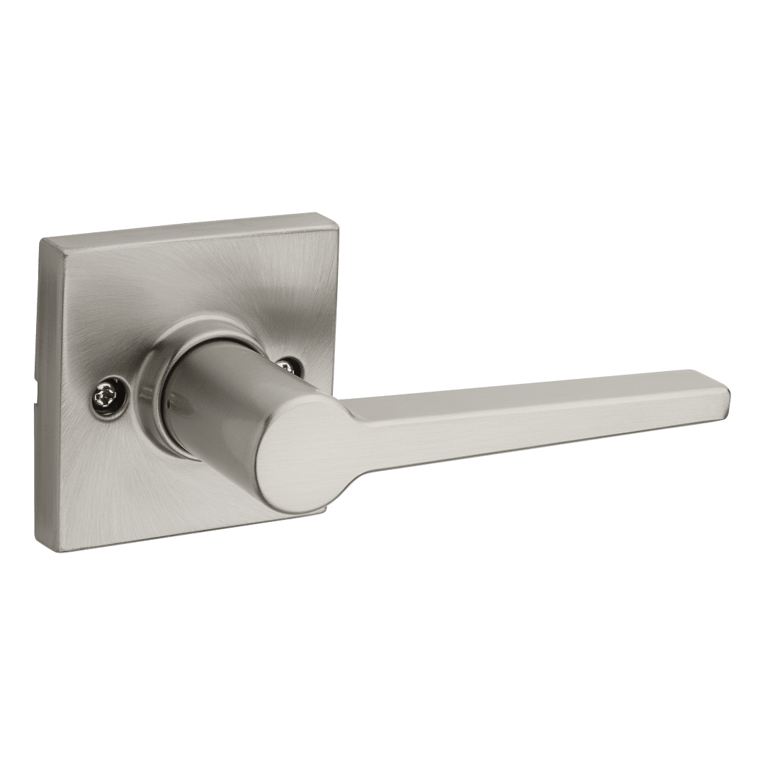 Safelock Daylon Lever (Square) - Hall/Closet in Satin Nickel