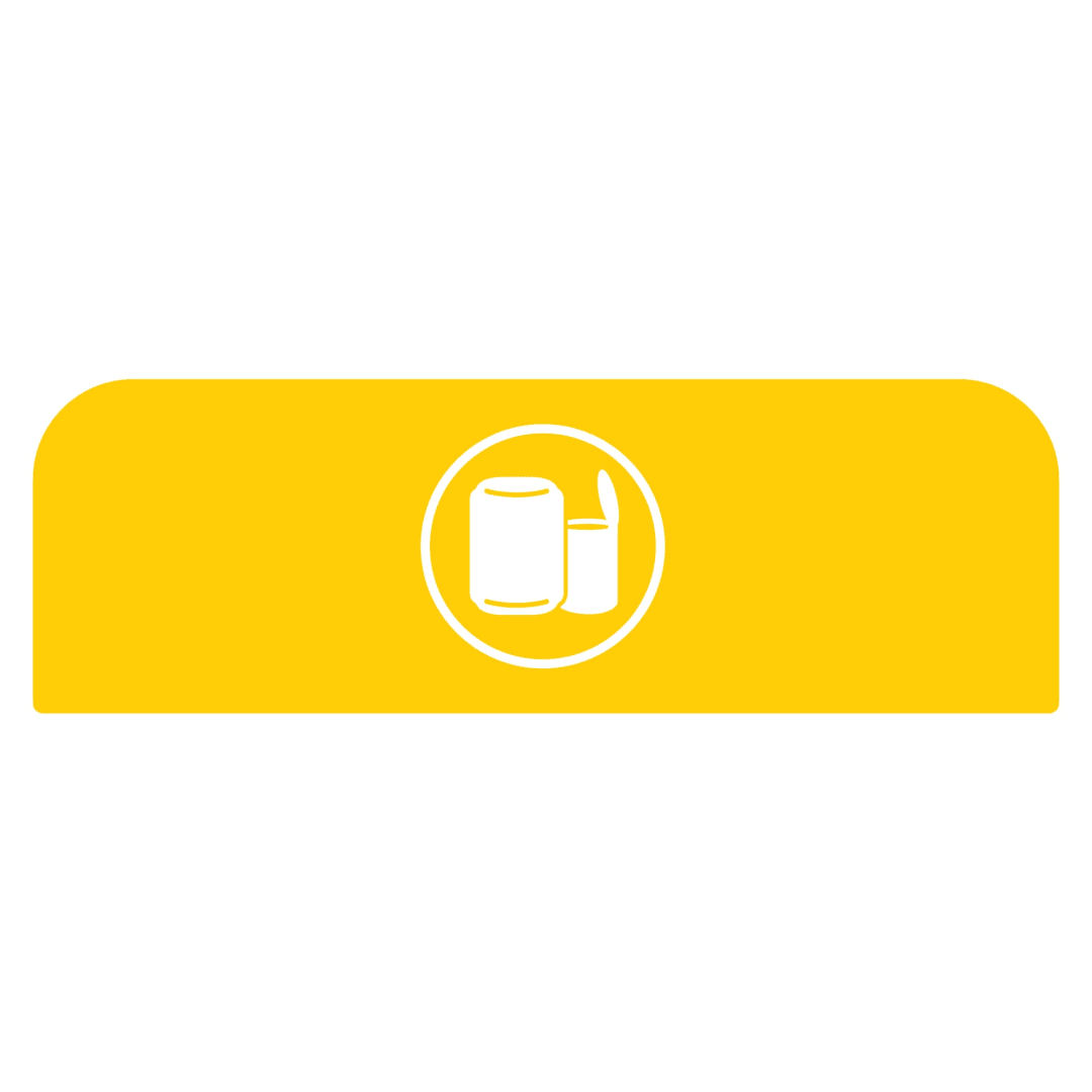 Configure™ Cans 23 Gal Yellow Sign