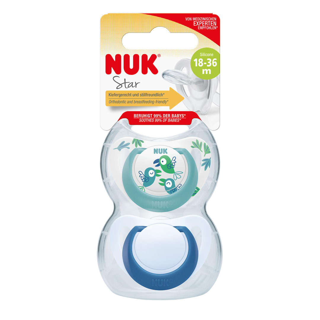NUK STAR SI SOOTHER SIZE 3 2/BOX