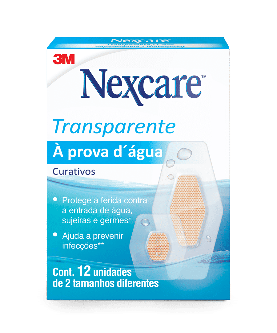 Curativos à Prova D'Água Nexcare™, 12 Unidades