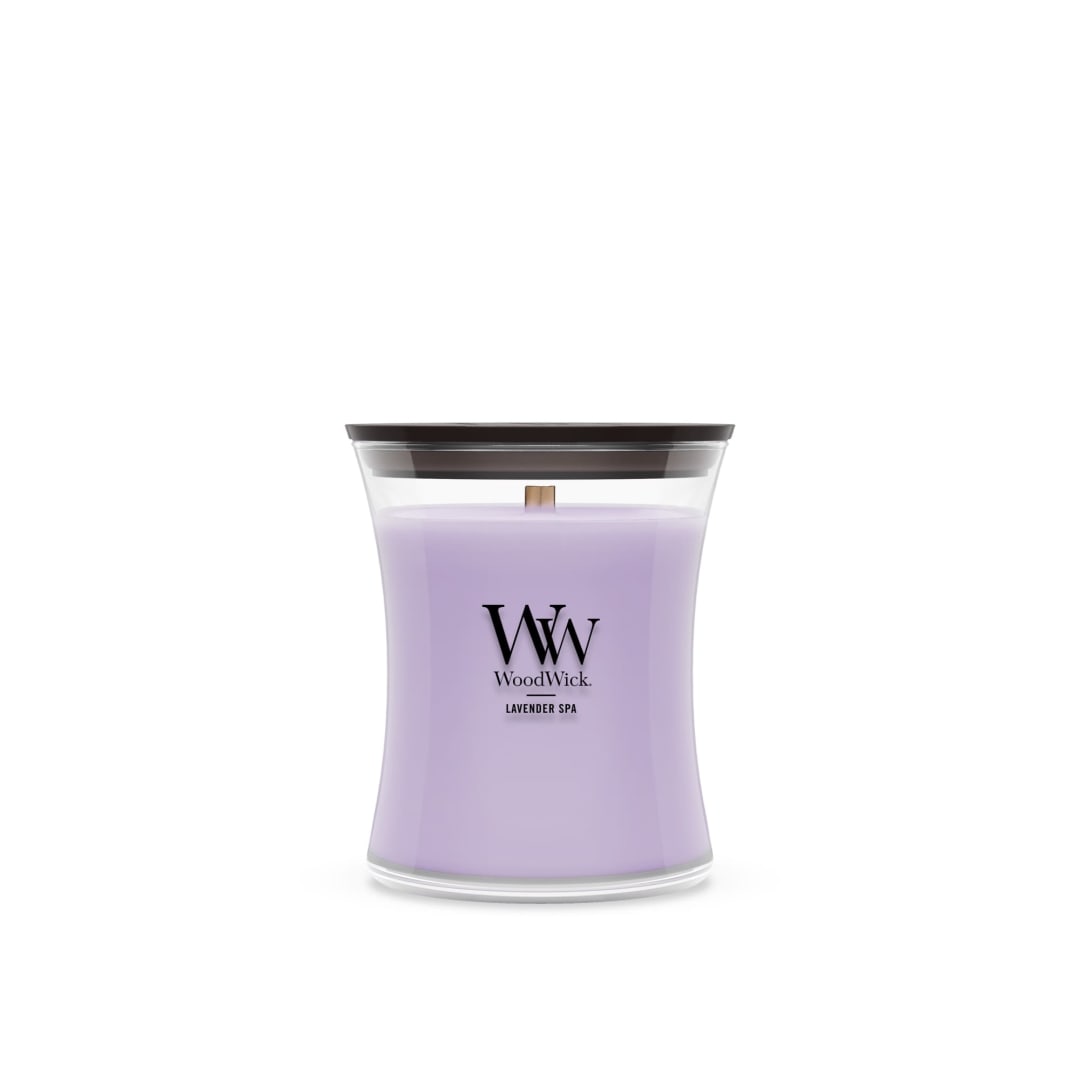 WoodWick Lavender Spa Medium Hourglass Candle