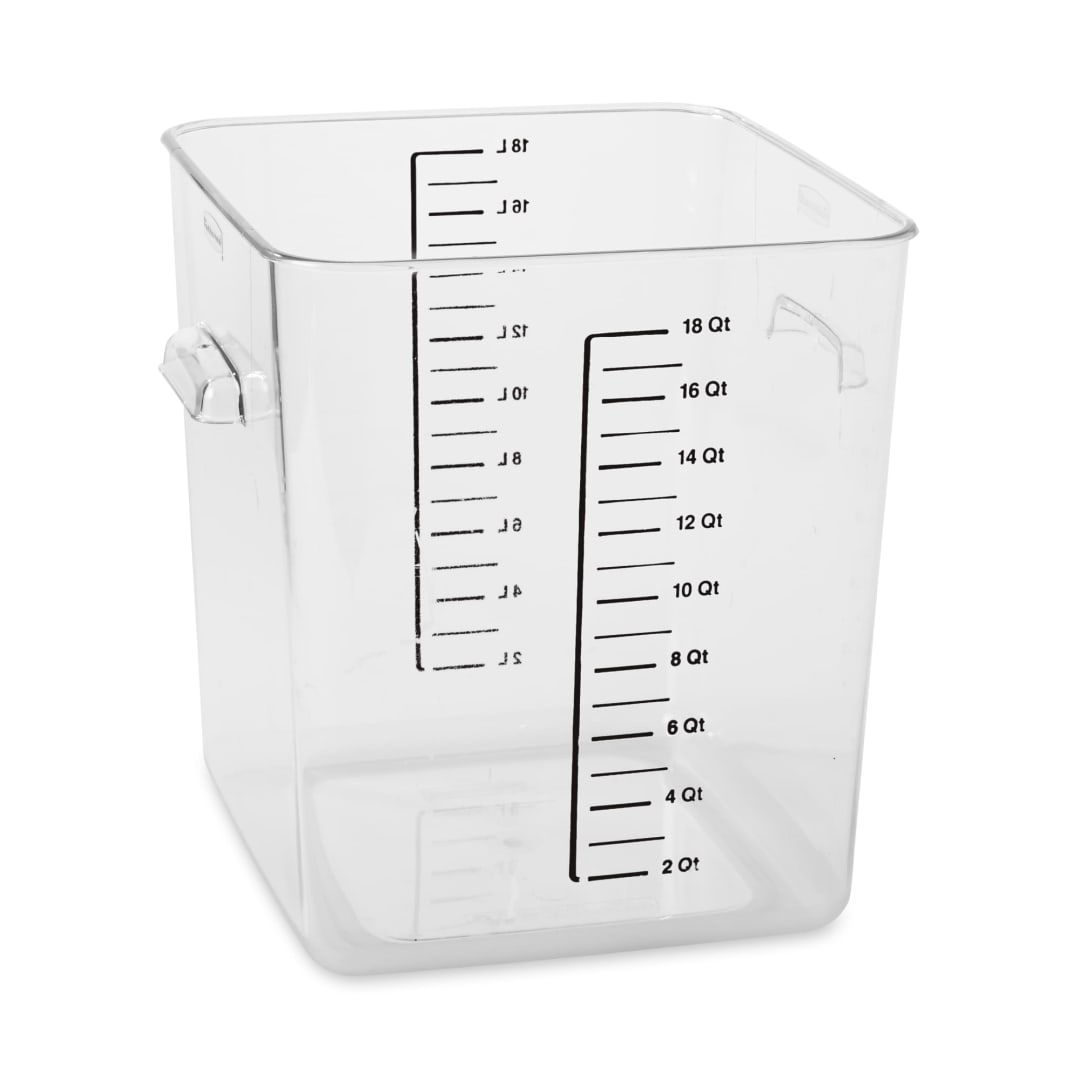 Square Storage Container 18 QT Clear