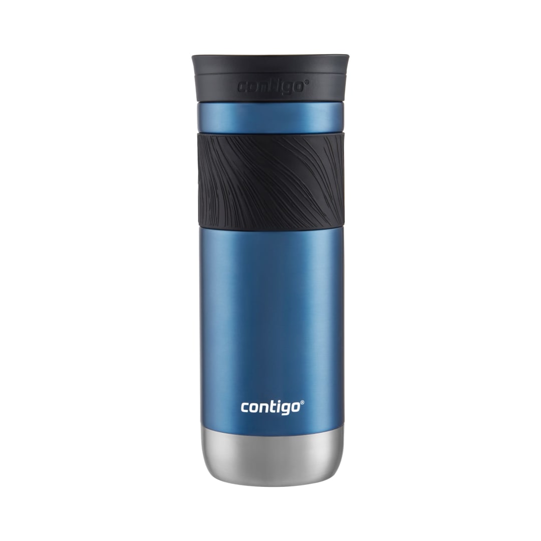 Contigo® SNAPSEAL™ Insulated Stainless Steel Travel Mug with Grip, 20oz., Blue Corn