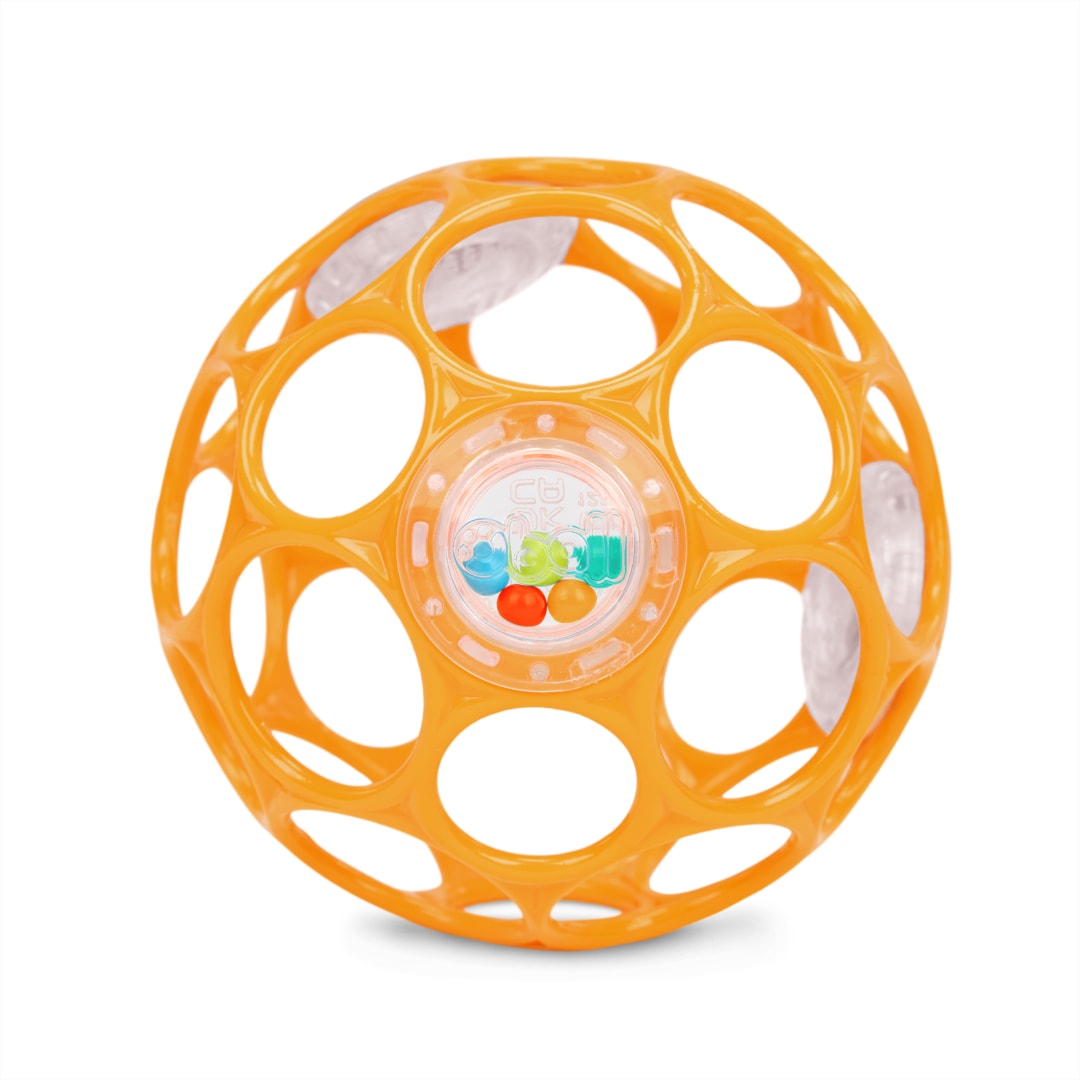 BS OBALL RATTLE EASY-GRASP TOY_ORANGE