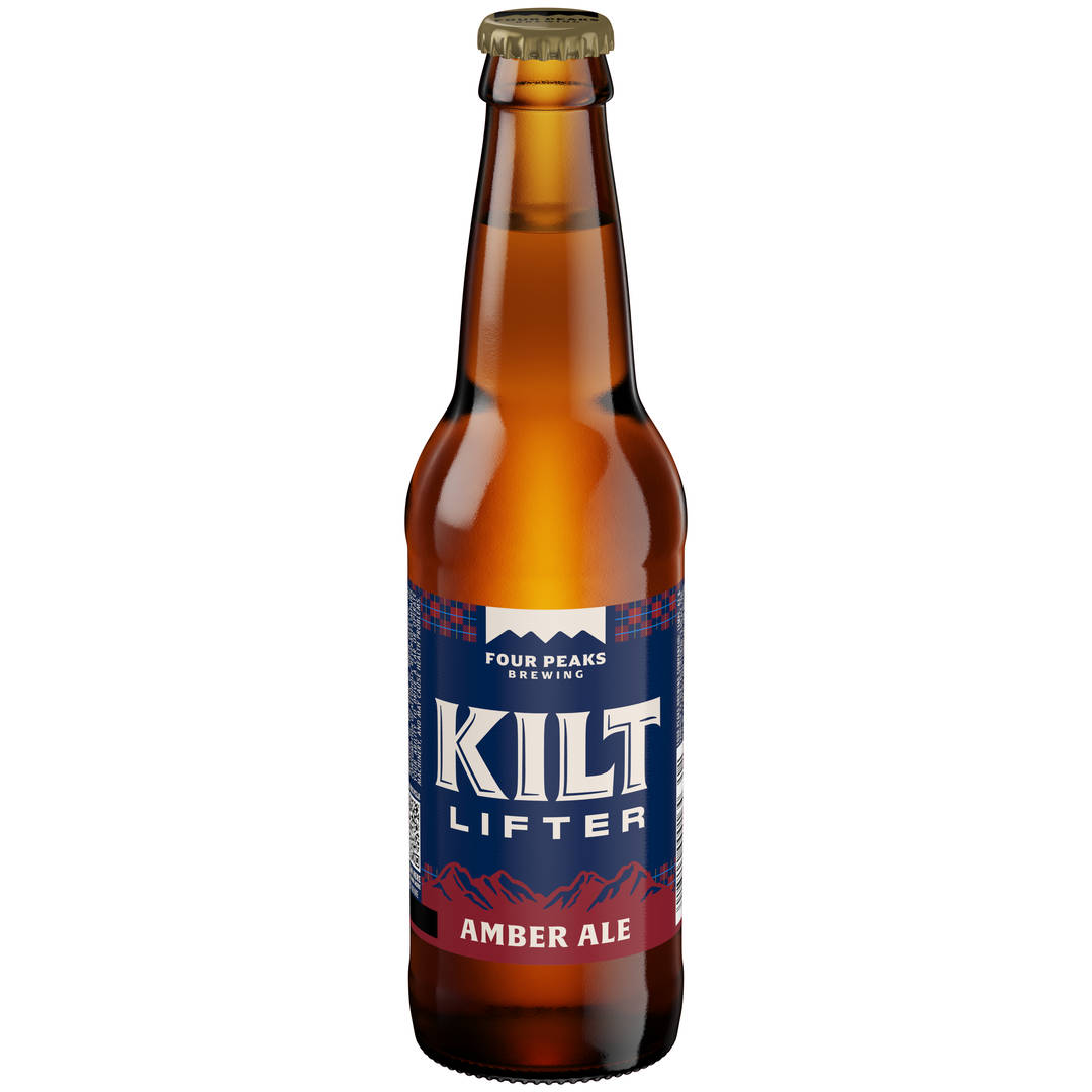 Four Peaks Kilt Lifter Scottish-Style Ale 12 oz Glass Bottle Front LABEL MS 6ABV APL Rewind 7 - LNNR Update
