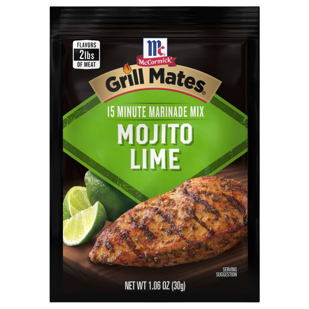 McCormick® GRILL MATES Mojito Lime Marinade Mix, 1.06 oz