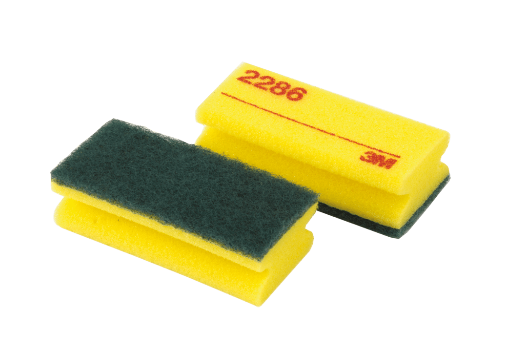 3M™ Scotch-Brite™ Reinigungsschwamm 2286, Gelb / Grün, 70 mm x 150 mm, 120 Stück / Karton