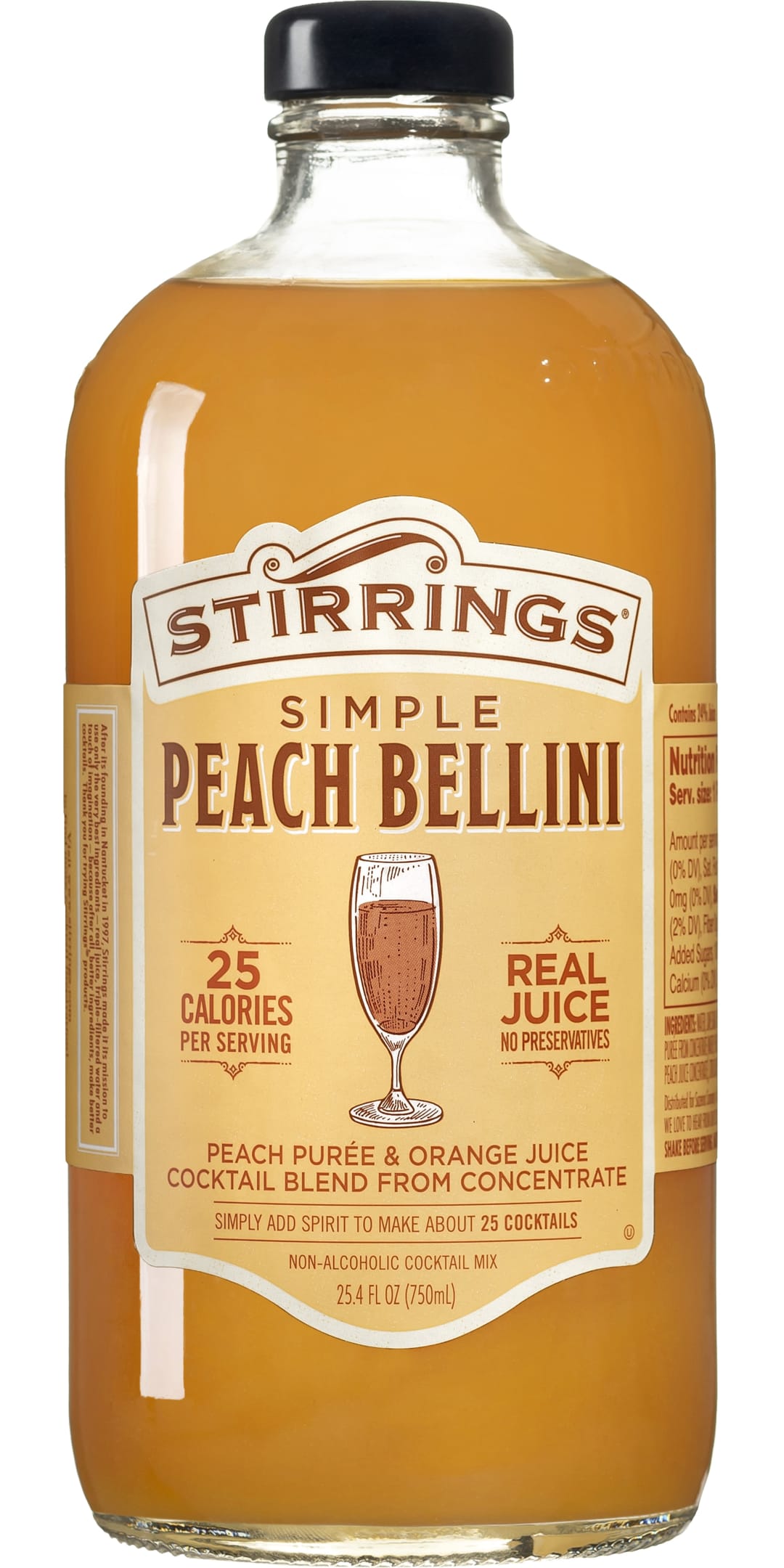 Stirrings Peach Bellini Mix 750ml
