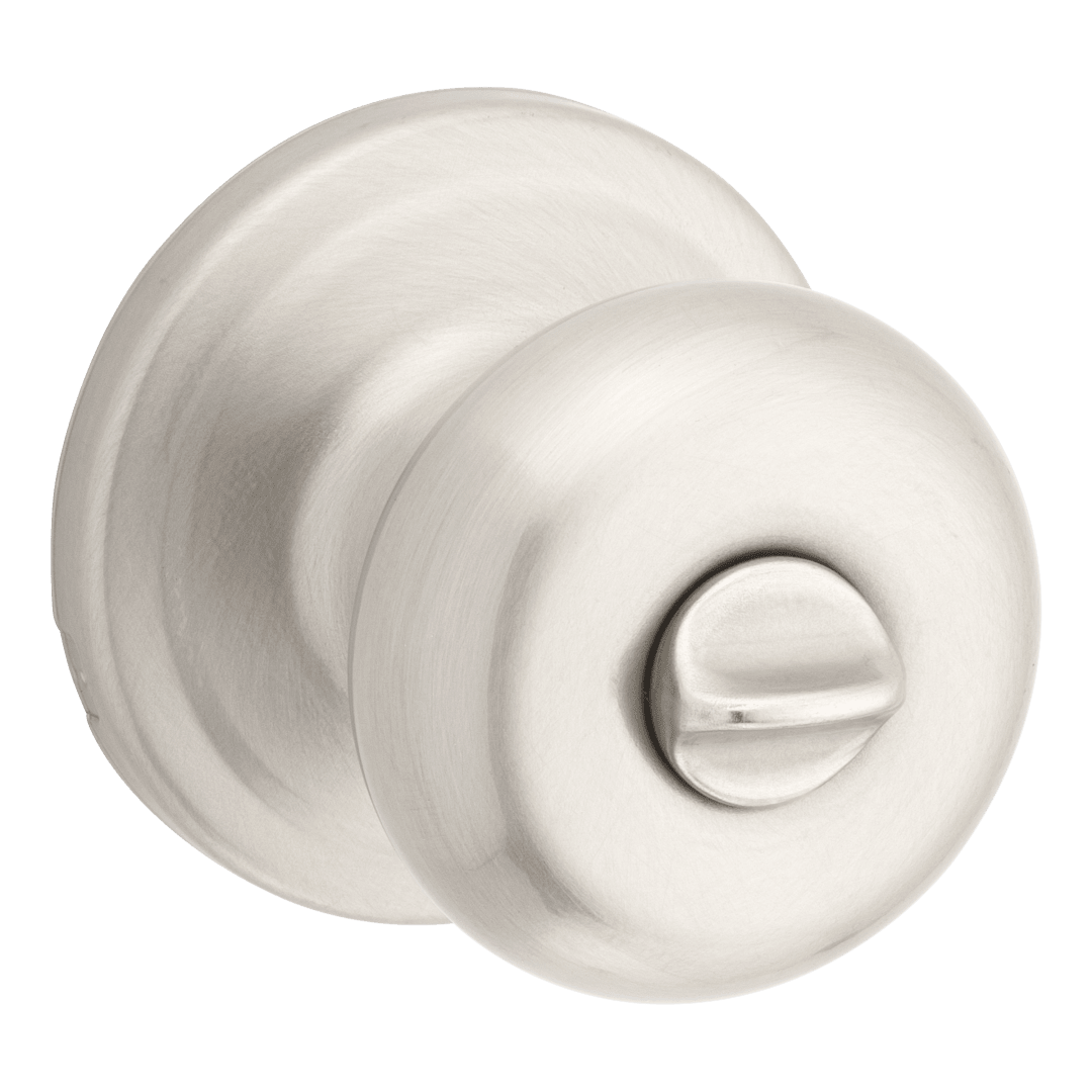 Juno Bed/Bath Knob in Satin Nickel