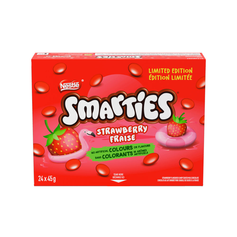 Smarties Strawberry 8(24x45g) CA