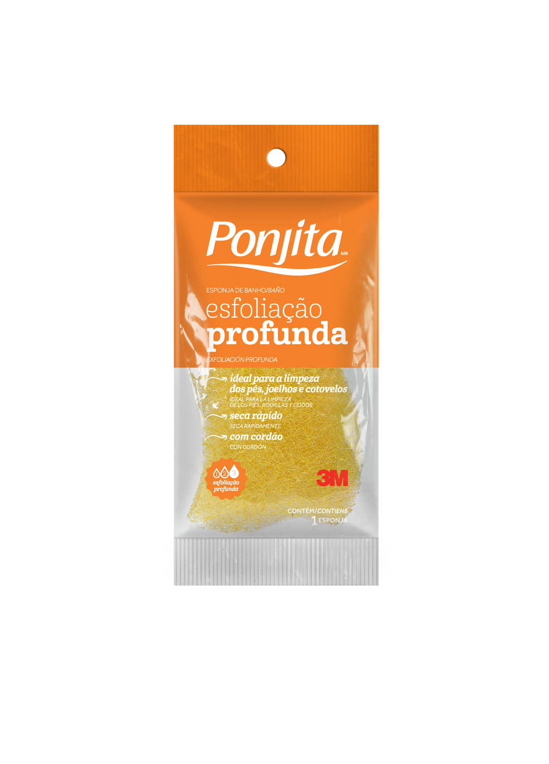 Esponja de Banho Esfoliação Profunda Ponjita™ , 60 Unidades