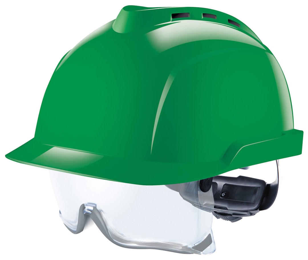 V-Gard® 930 Vented Safety Helmet with Integrated Over Spectacles