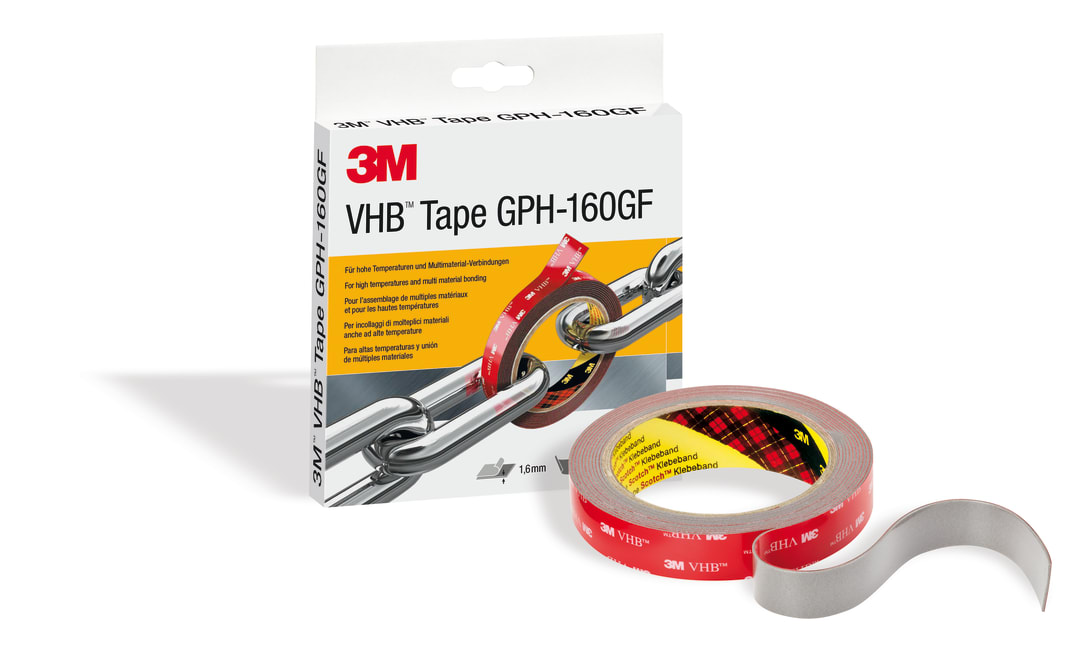 3M™ VHB™ Klebeband GPH-160GF, Grau, 19 mm x 3 m, 1.6 mm