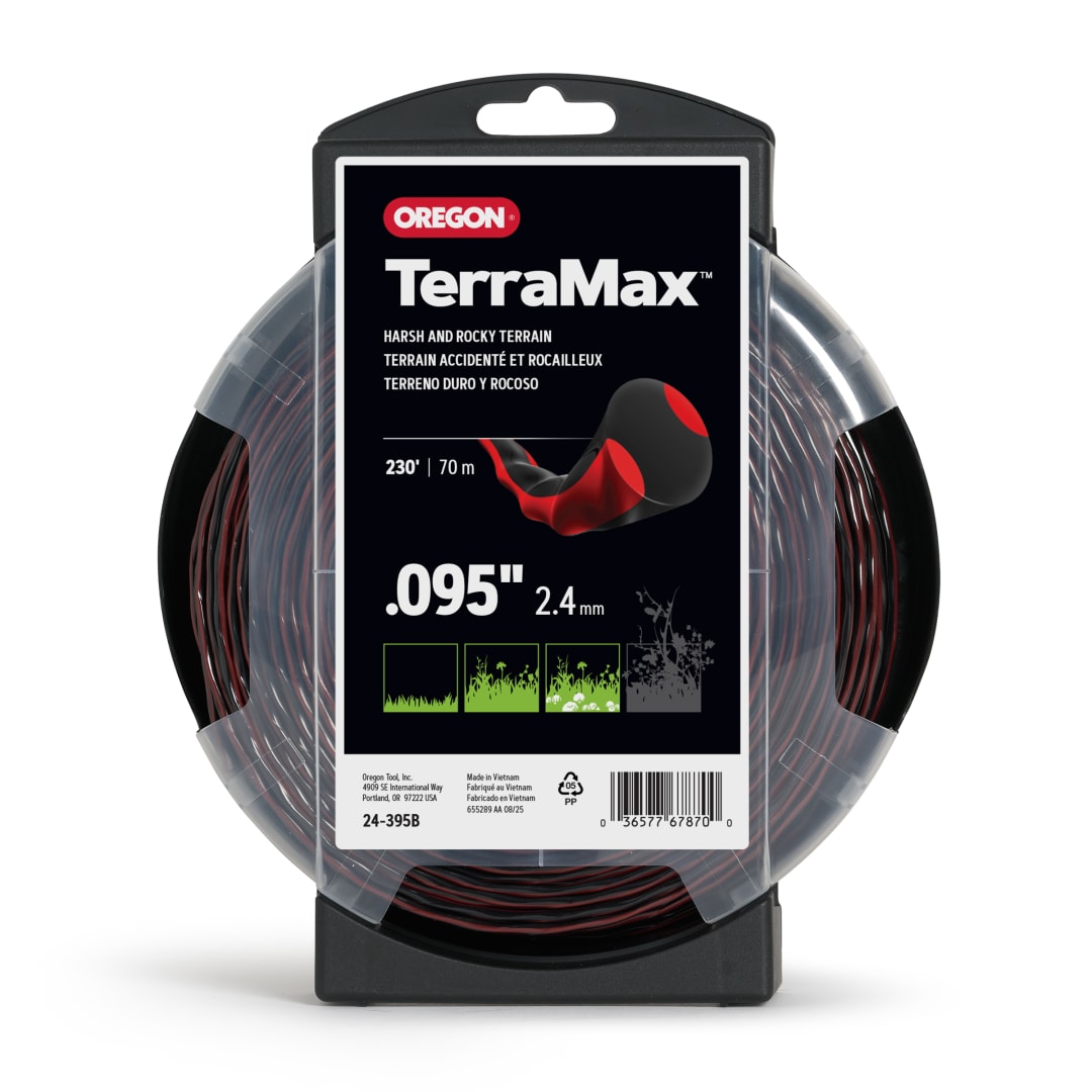 Oregon TerraMax Oval Twist Trimmer Line, 0.095in, 230ft Donut