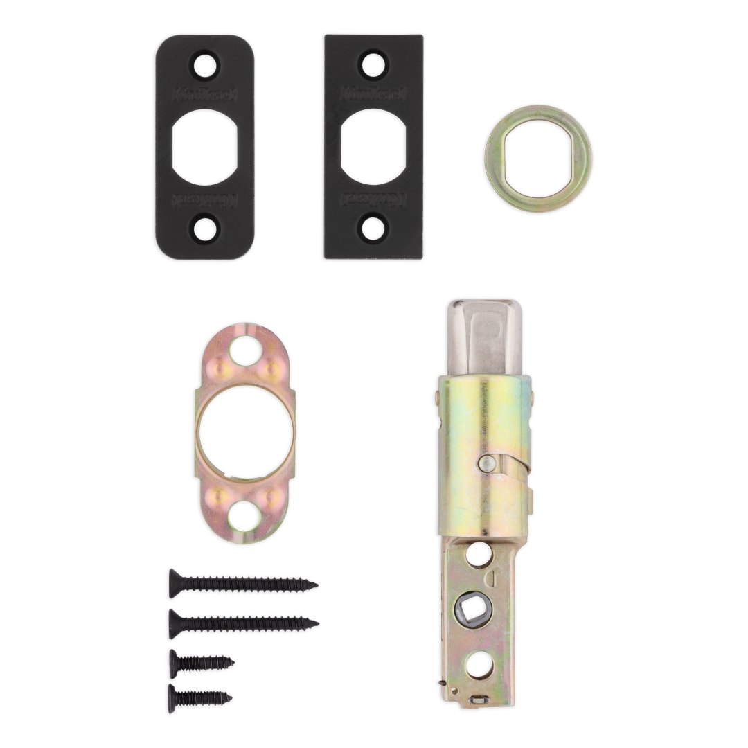 6-Way Adjustable Low Profile Deadbolt Latch for Matte Black or Venetian Bronze Finish