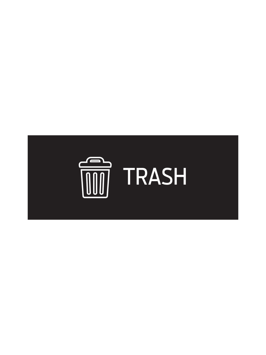 RISE - Double - Sign - Trash - Black