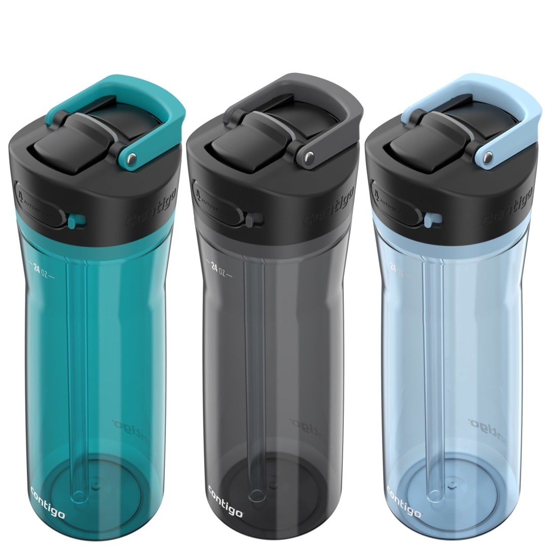 Contigo® Ashland 2.0 AUTOSPOUT® Water Bottle, 24 oz, 3-Pack