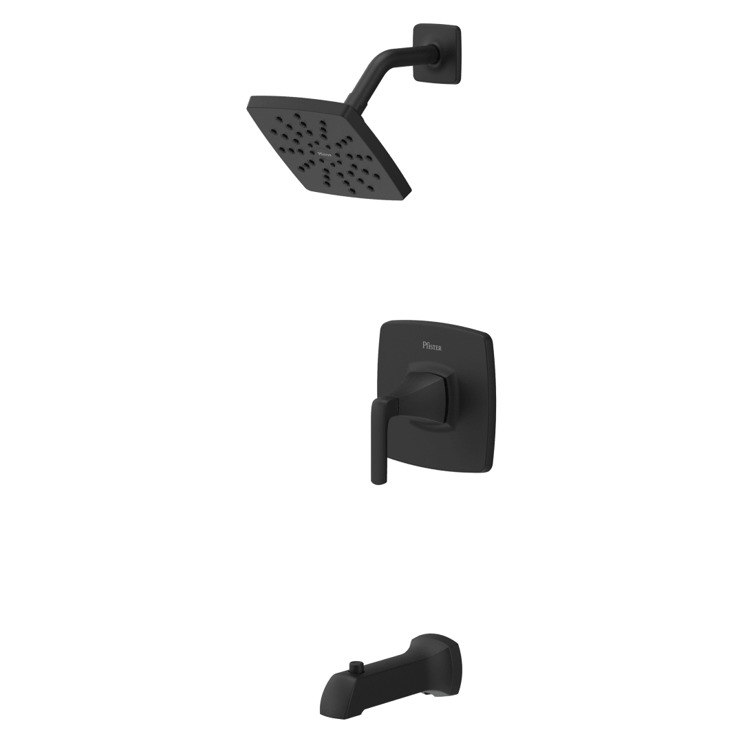 Bruxie Tub and Shower Faucet in Spot Defense Matte Black
