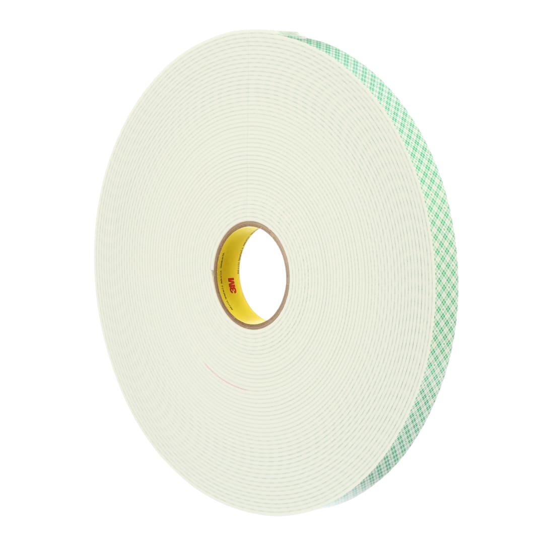 3M™ Çift Kaplamalı Üretan Köpük Bant 4008, Beyaz, 1168 mm x 33 m, 3.2 mm