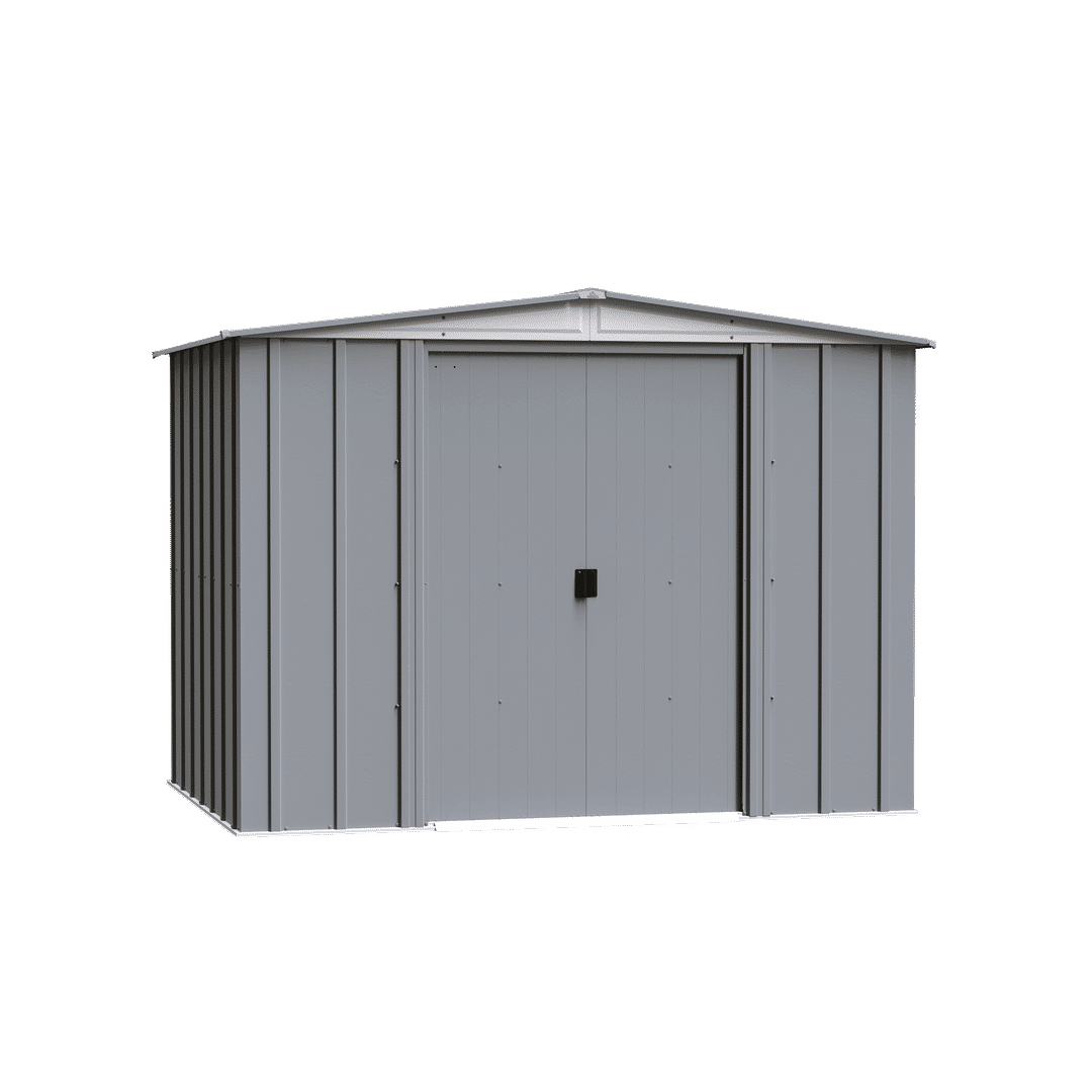  8 x 6 x 6 ft Emery Grey Steel Storage Shed