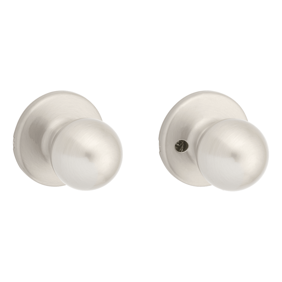 Polo Hall/Closet Doorknob in Satin Nickel with Microban Protection