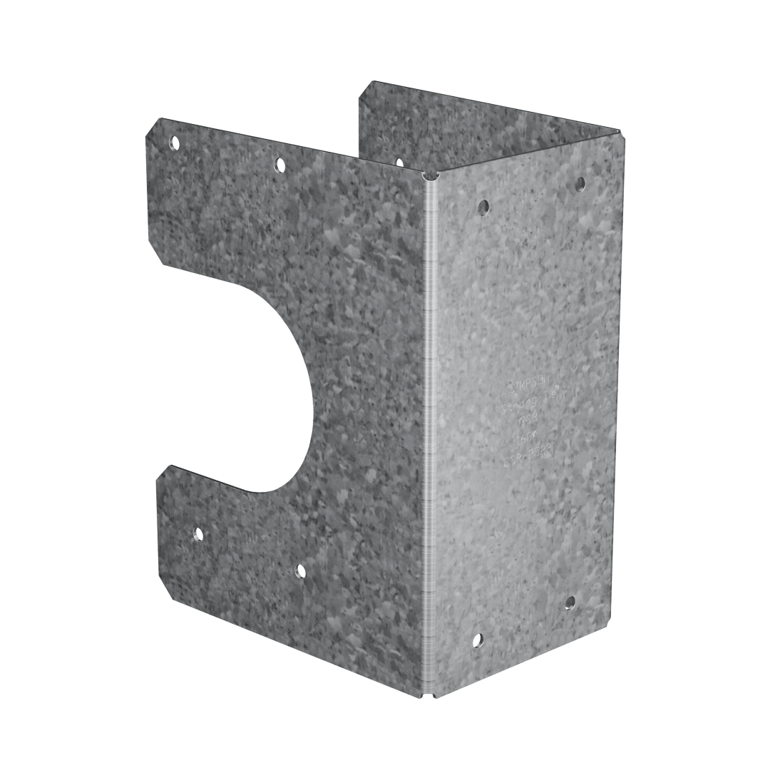 Simpson Strong-Tie SS3 SS 16-Gauge Galvanized Stud Shoe for Double 2x Stud (Pack of 25)
