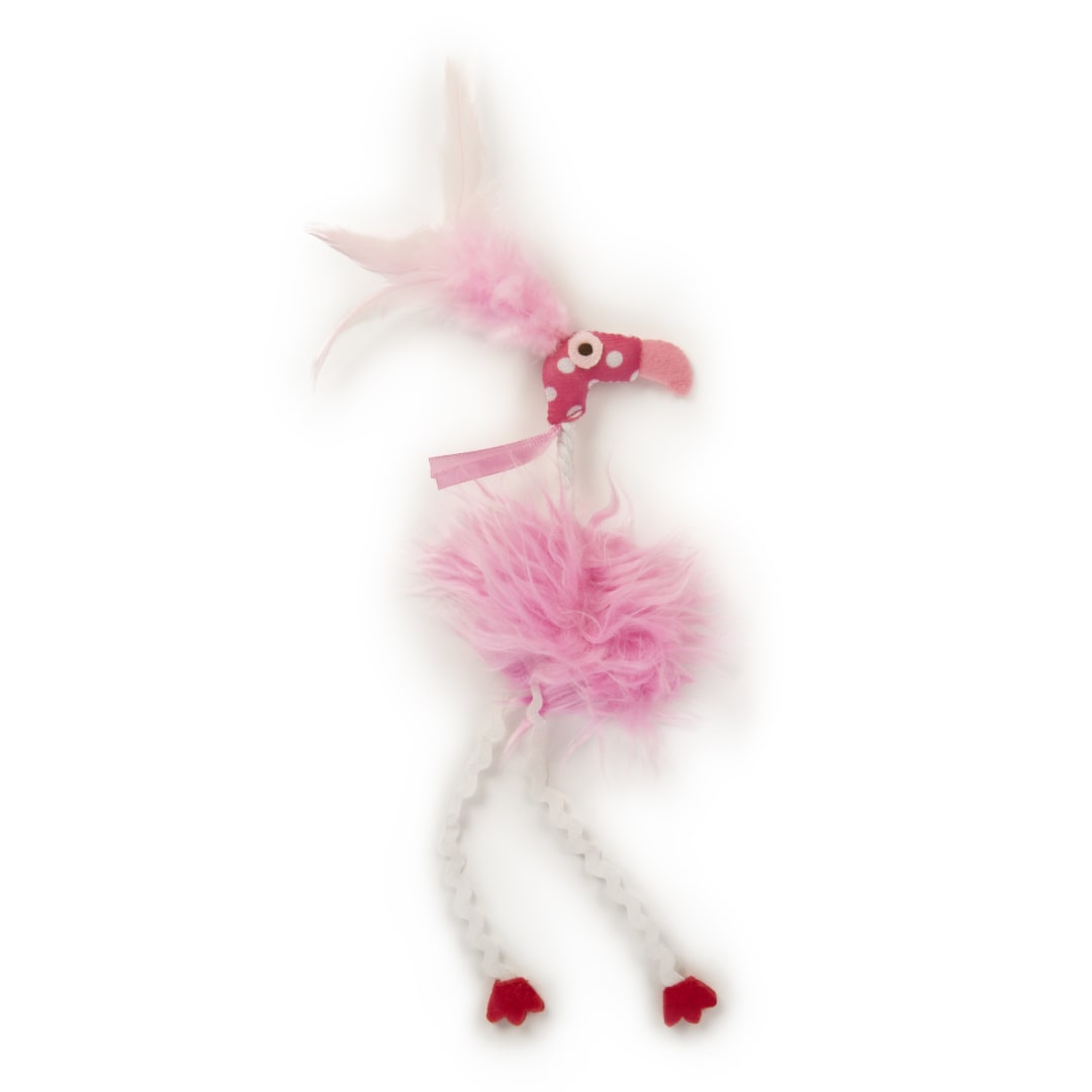 SmartyKat Flamingo Flop Feathered Catnip and Silvervine Cat Toy