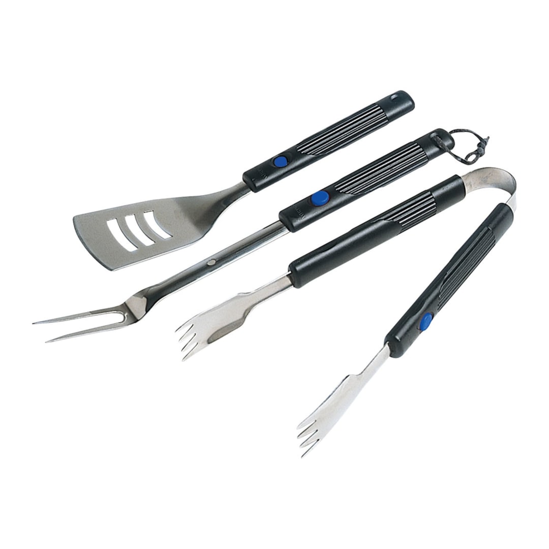 BBQ ACCY UTENSIL KIT EXTENDIBLE X3PCS