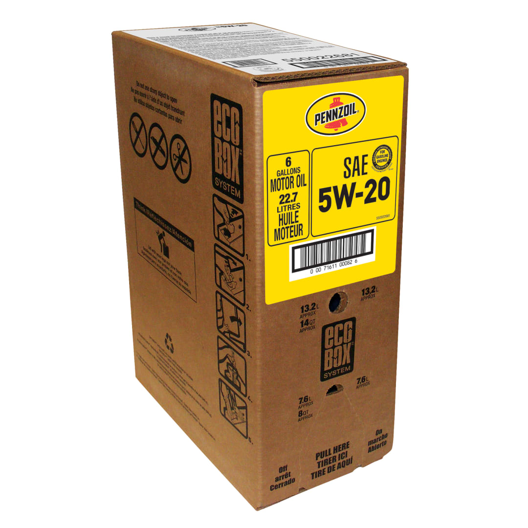 Pennzoil 5W-20 Motor Oil, 24 Quart Ecobox (Case of 24)