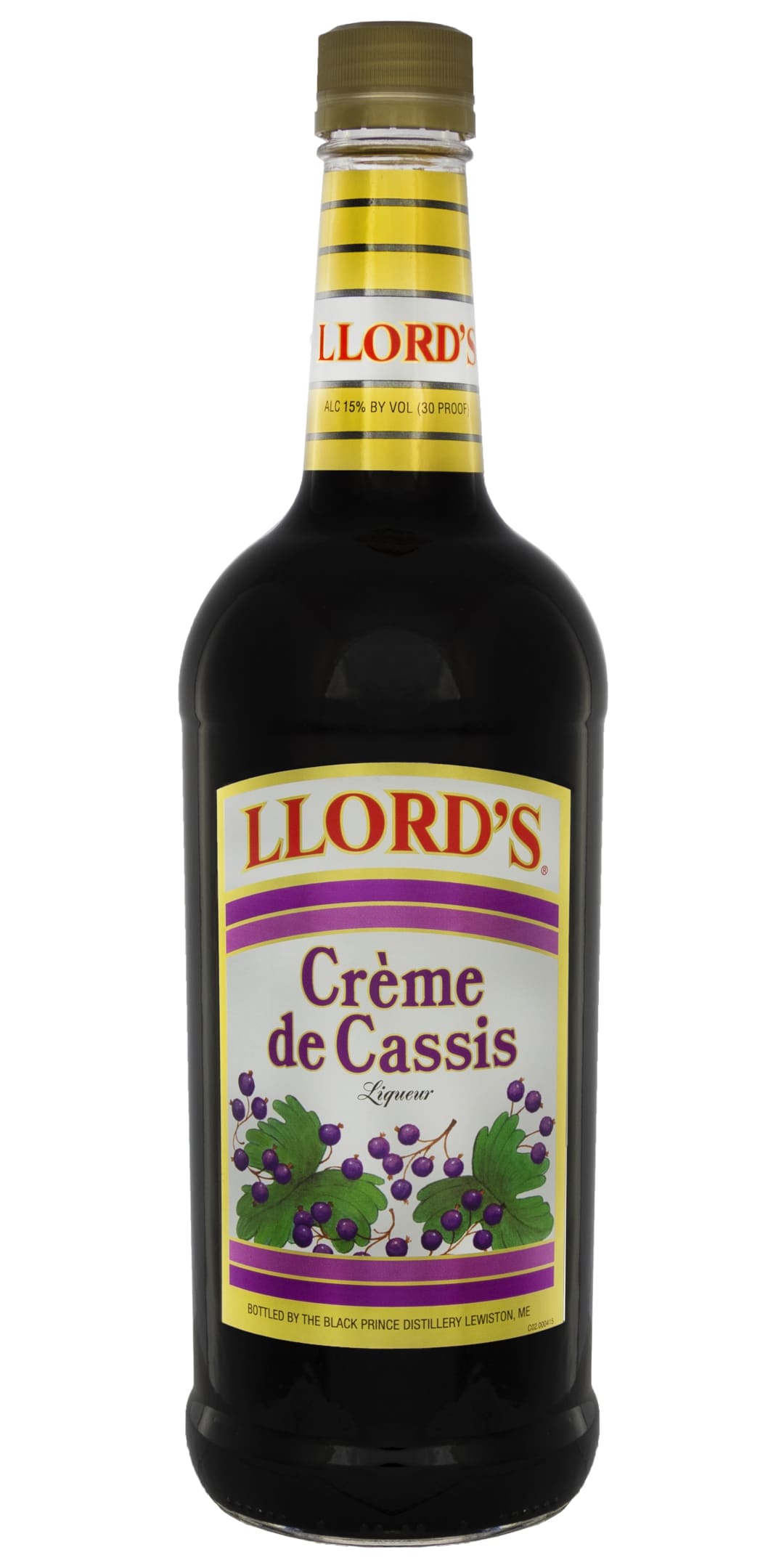 Llord's Creme de Cassis Liqueur 1l 30 Proof