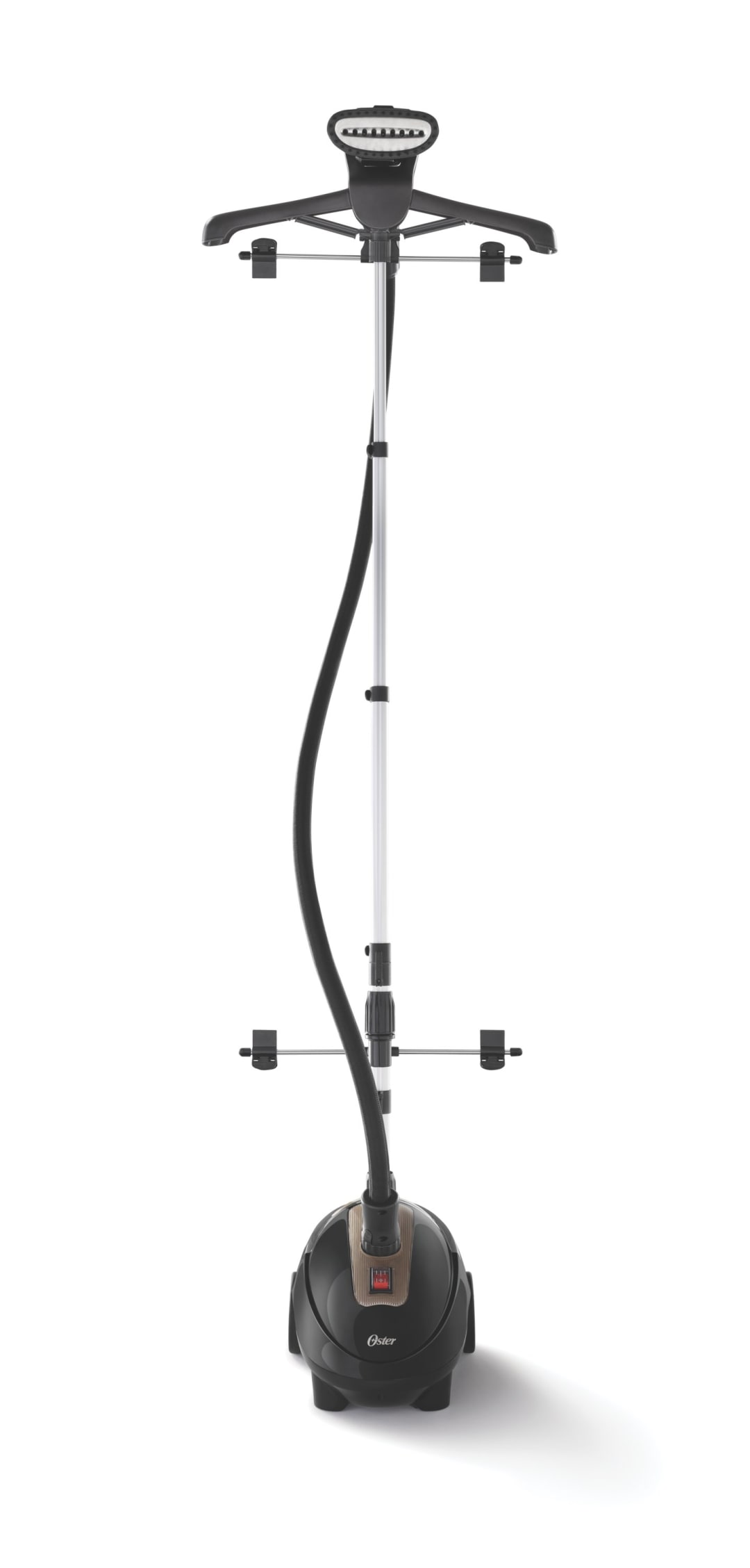 Oster® Vaporizador de Ropa de Pedestal Vertical, con Tabla de Soporte, Elimina Arrugas de las Prendas en Solo Minutos, Negro, GCSTGS7050
