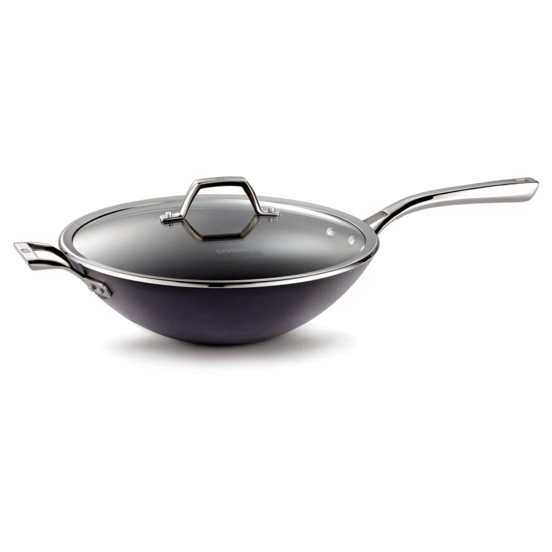 Calphalon® Williams-Sonoma Elite Hard-Anodized Nonstick 13-Inch Wok