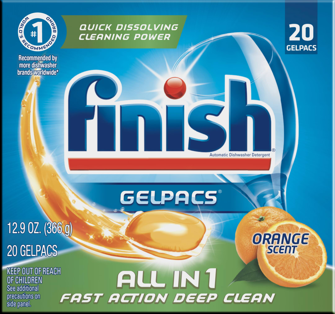 FINISH® GELPACS® - Orange 4/20 ct.