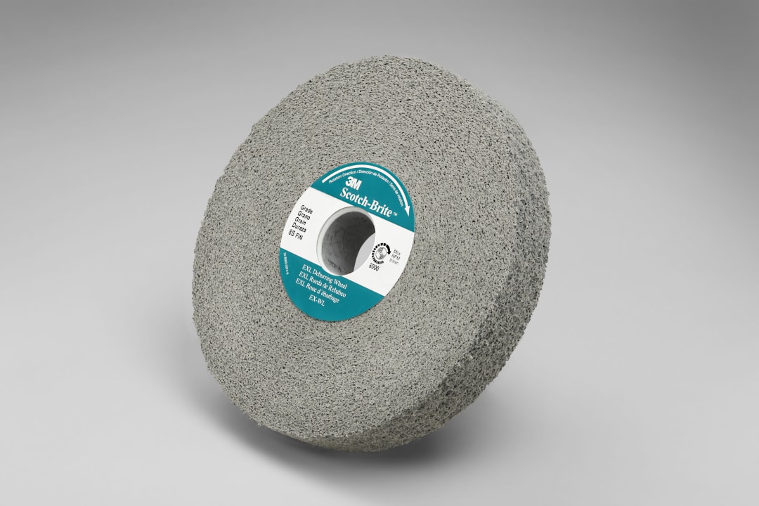 Scotch-Brite™ Çapak Giderme Tekeri, 152 mm x  25 mm x  25,4 mm 8S MED, her kutuda 3 adet, SPR 018321D,Sınırlı