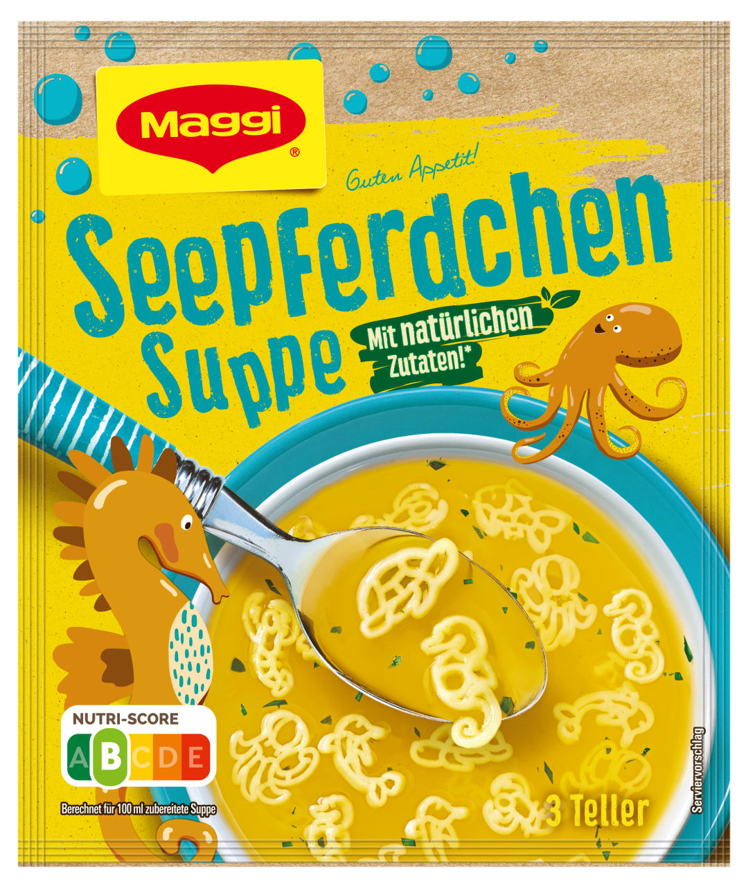 MAGGI GUTEN APPETIT Seepferdchen Suppe, ergibt 750ml