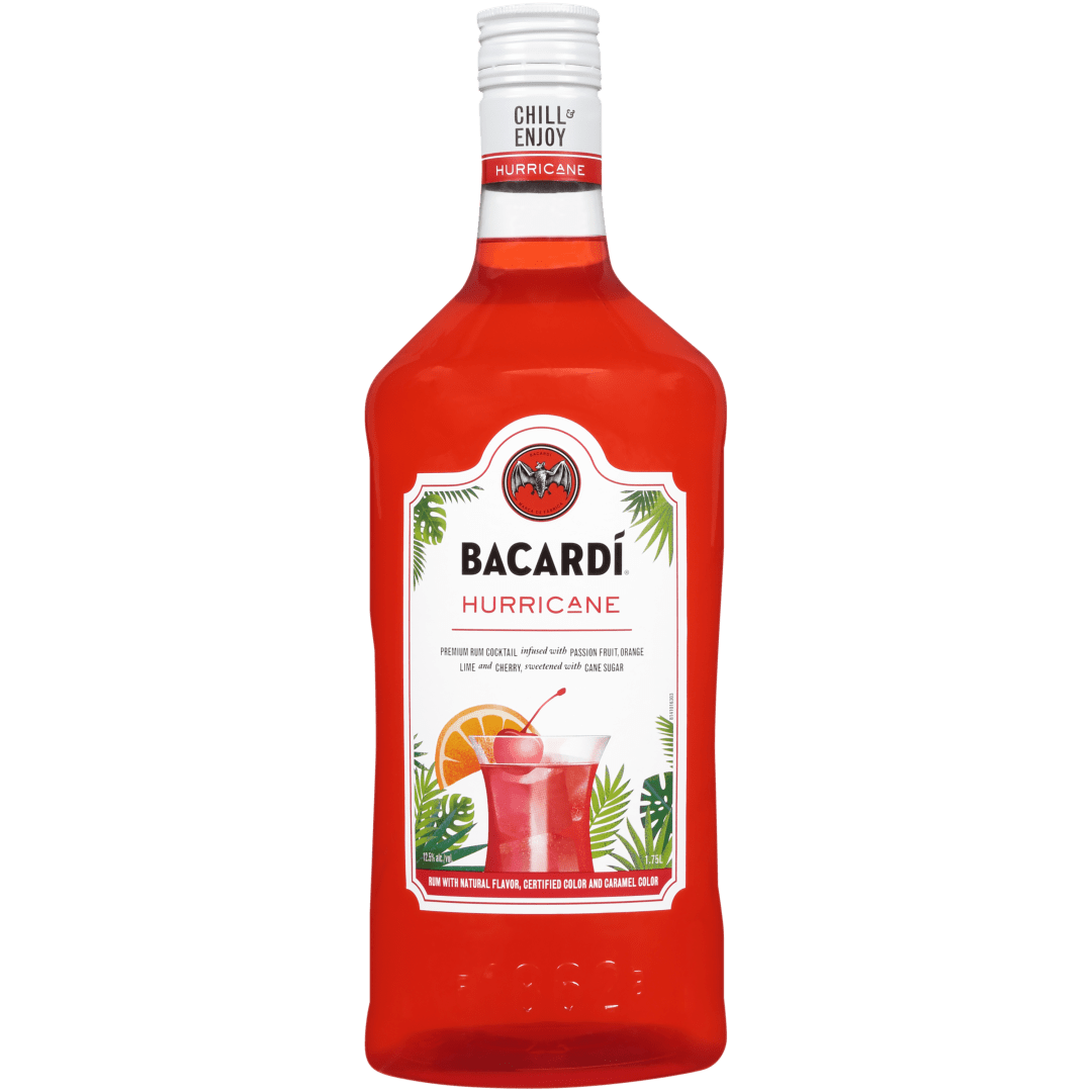 Bacardi Hurricane Ready To Serve Premium Rum Cocktail, Gluten Free 12.5% 1.75L