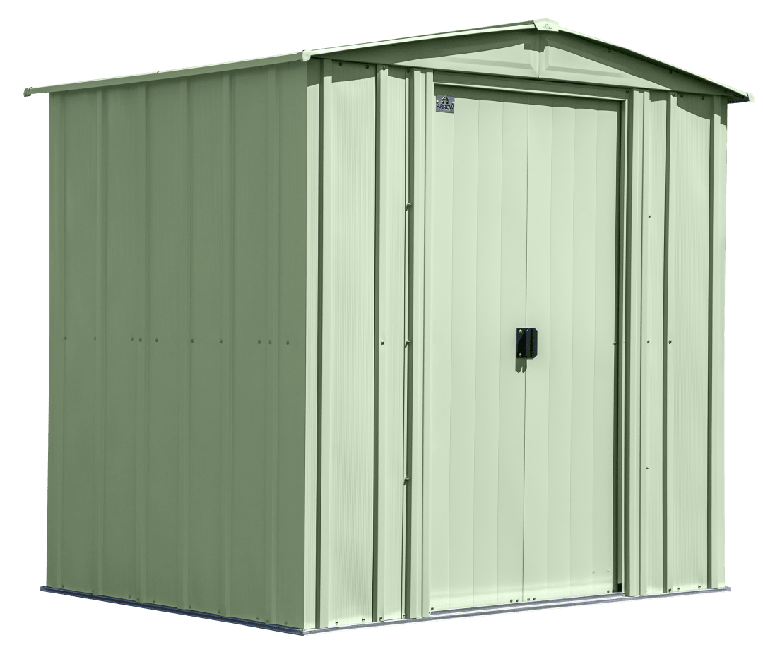 Classic Steel Storage Shed, 6X5, Sage Green