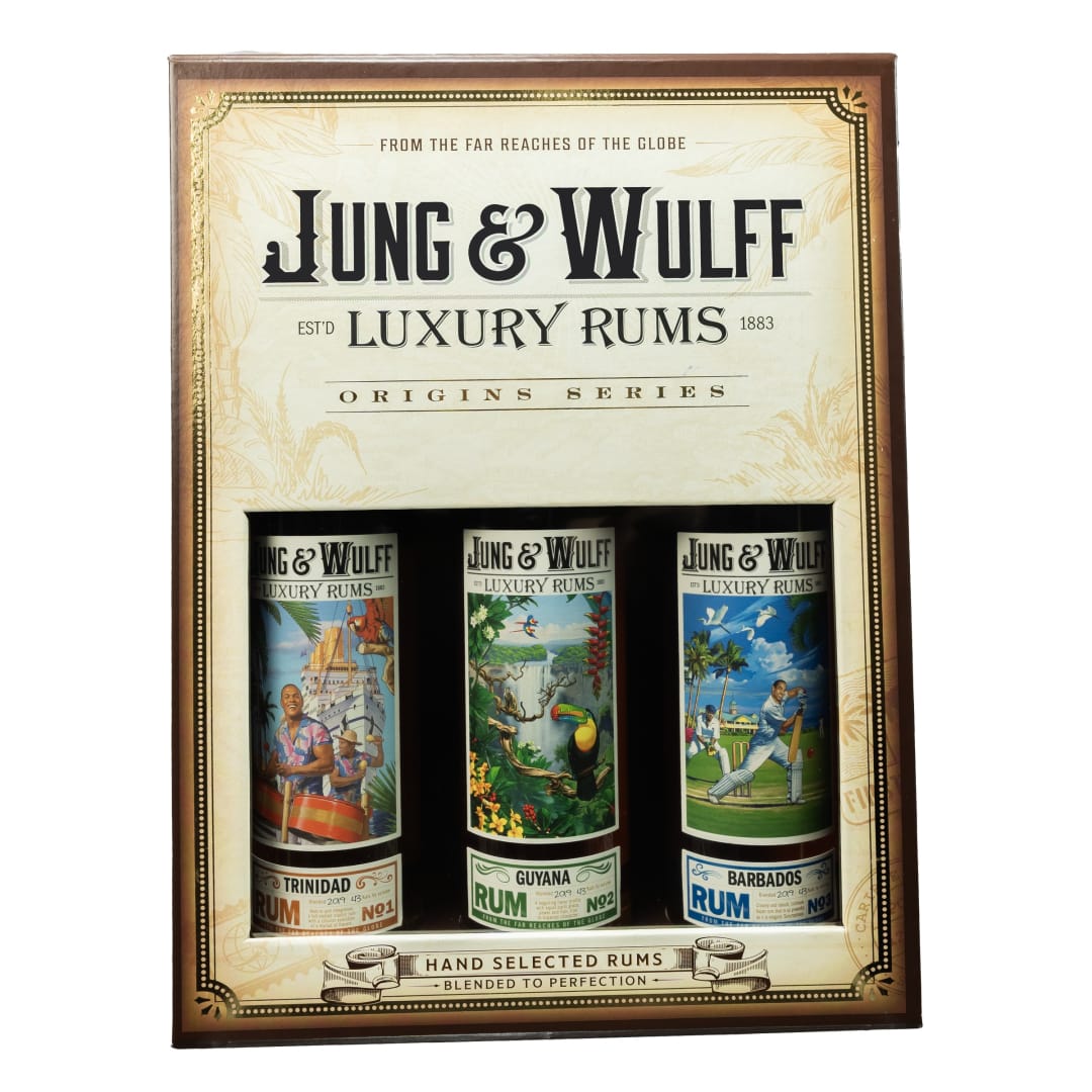 Jung & Wulff Gift Variety Rum 3 Pack 375ml 86 Proof