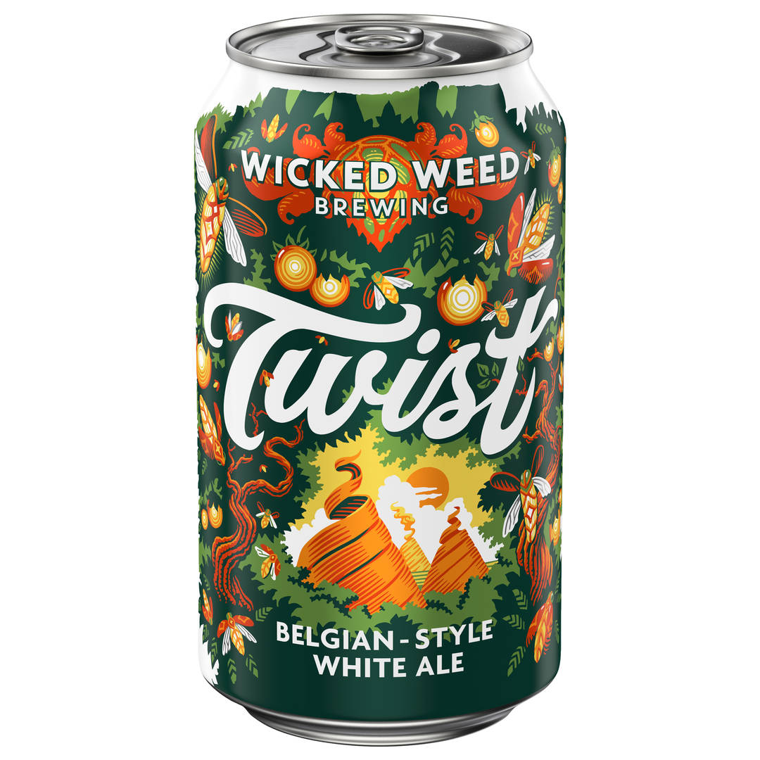 Wicked Weed Twist Belgian White Ale 12 oz Single CAN 5_2ABV - Plain Aluminum - Standard Gloss - Craft Direct