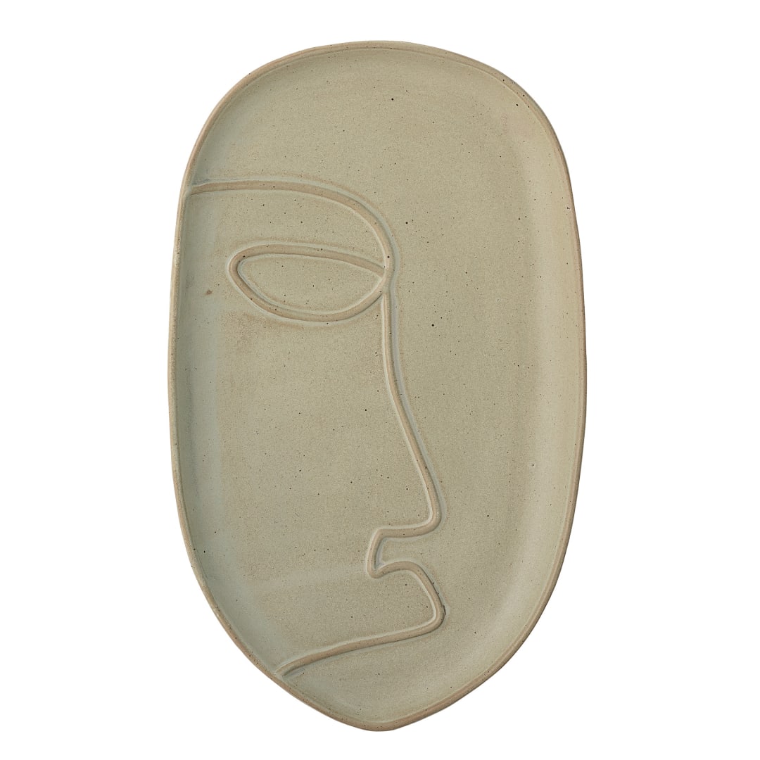 82049581 - Ngan Tray, Green, Stoneware STOCK: 300