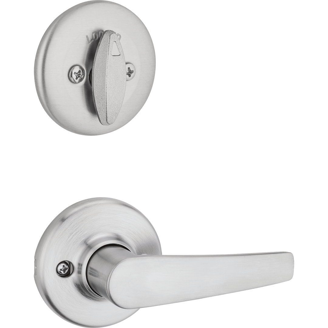604 Single Cylinder Interior Pack w/ Delta Lever for Kwikset Series Handlesets in Satin Chrome