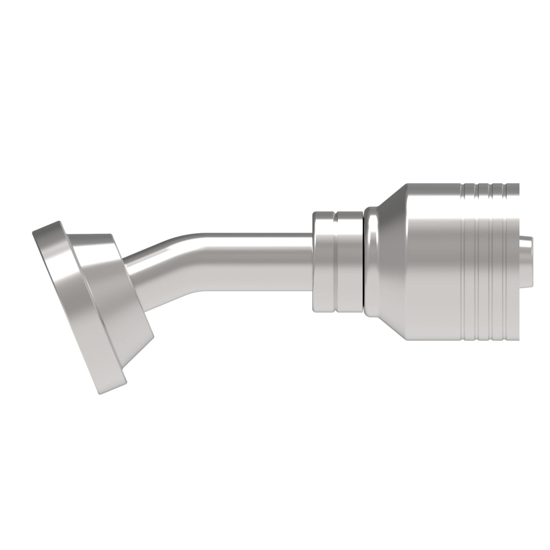 Aeroquip 3/4 Cd61 Flange 22.5° X 1/2 Hose Fittng 4w
