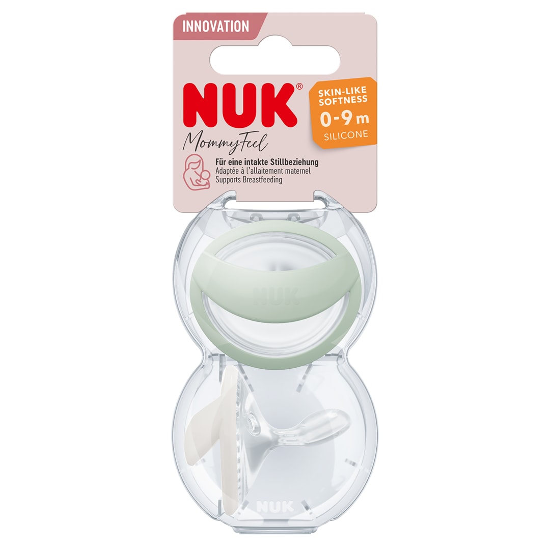 NUK MOMMYFEEL SIL SOOTHERS MINT/OFFWHITE