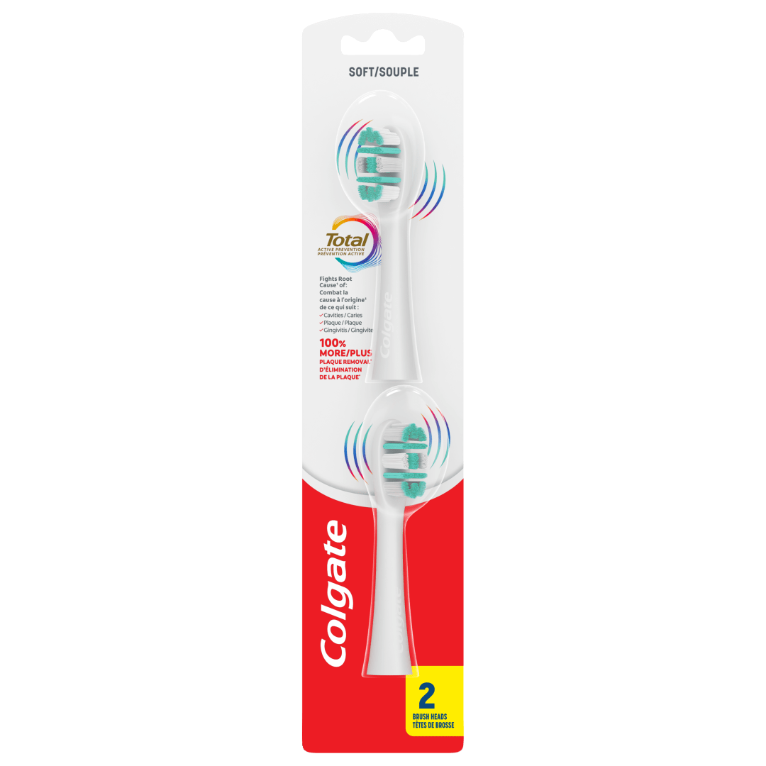 Colgate Total Replacement Toothbrush Heads Pack, 2 Count