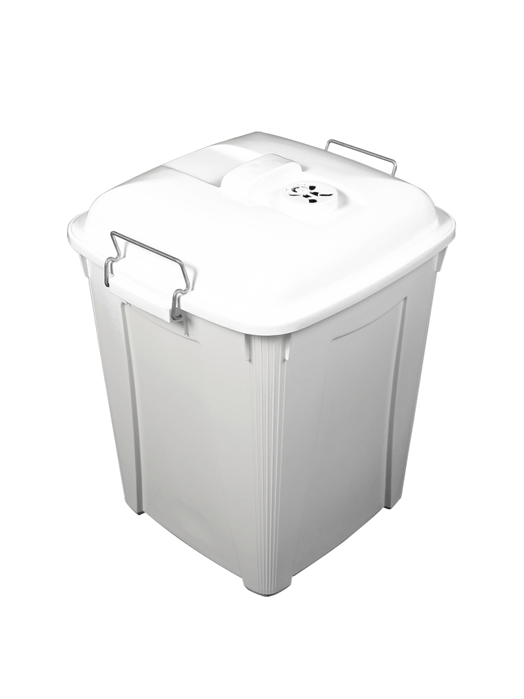  DIAPER PAIL - Single - Unit - 14 G - Vented Lift - White