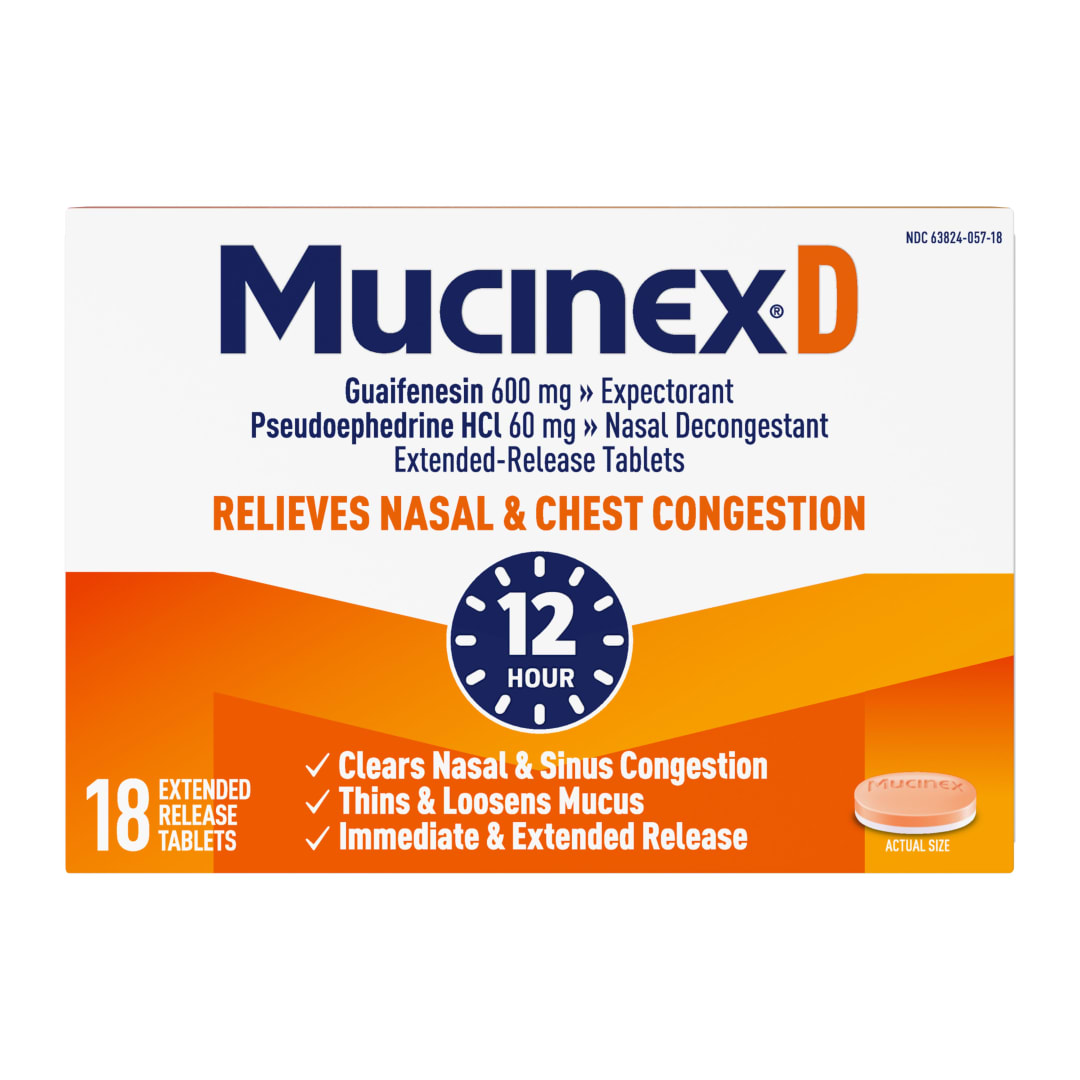 MUCINEX® D - 24/18 ct.