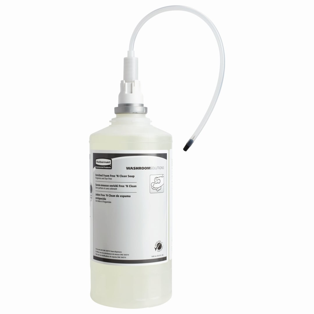 Rubbermaid Commercial Products OneShot® Dye and Fragrance Free Foam Hand Soap Refill, 1600mL
