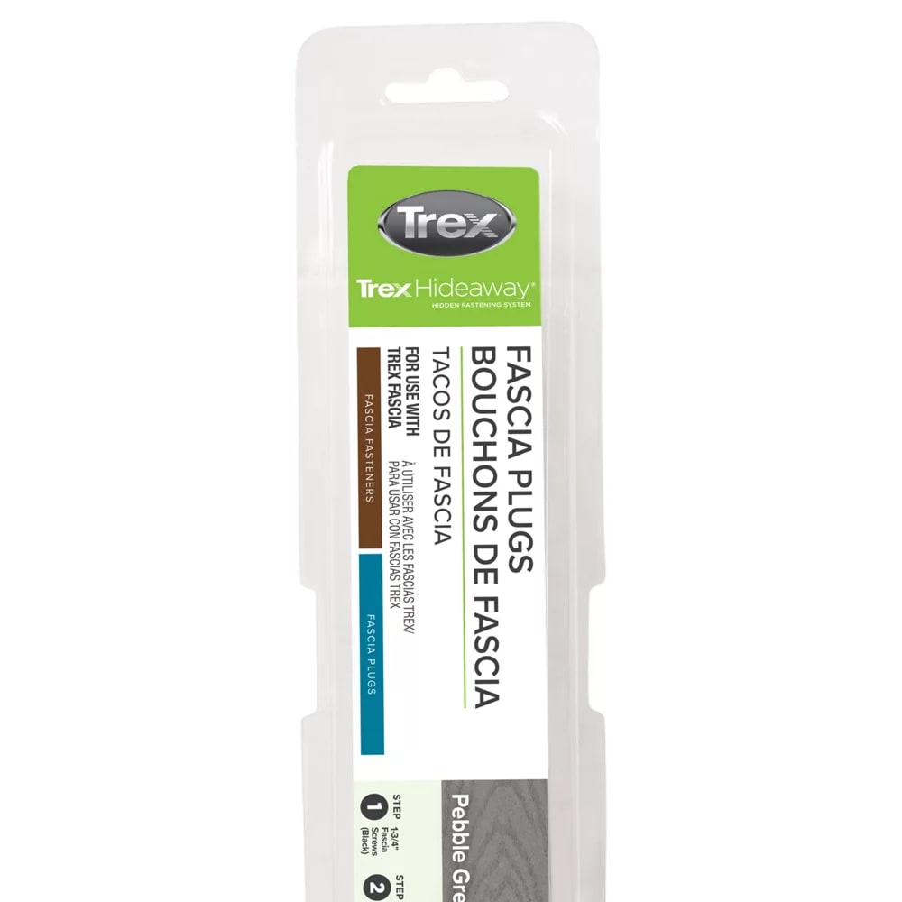Trex® Fascia Plugs Pebble Grey - 80 count/pack
